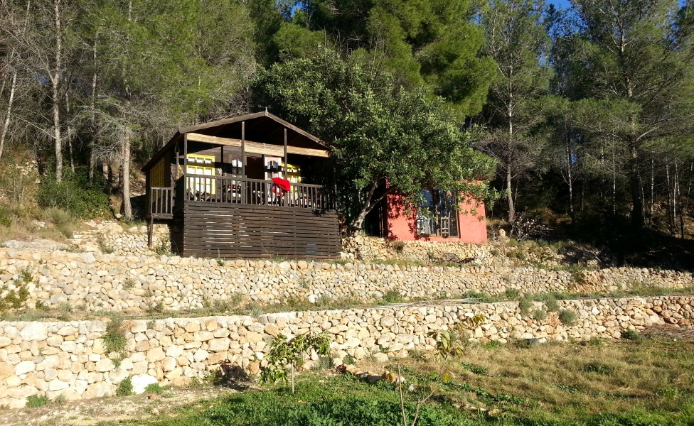 wooden cabin holiday rental at Casa del Paso, Bolulla, Algar Waterfalls,El Castell de Guadalest, Altea, Benidorm, Costa Blanca, Spain